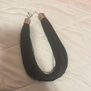 Elegant Black Multi-Strand Necklace